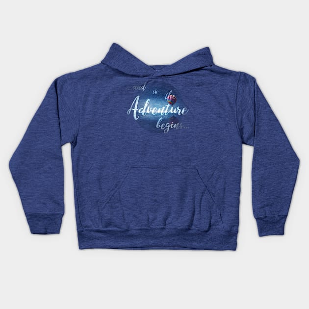 ...and so the Adventure begins... Kids Hoodie by psychoshadow